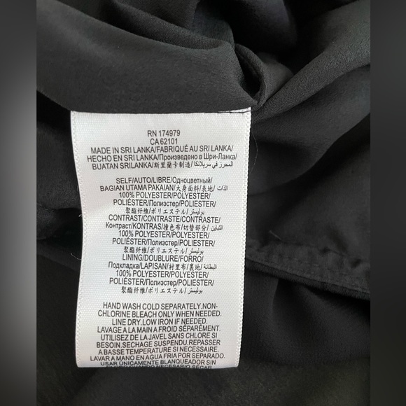 New With Tags! BCBG chiffon trim jacket/blazer - Size S Black - Picture 3 of 5